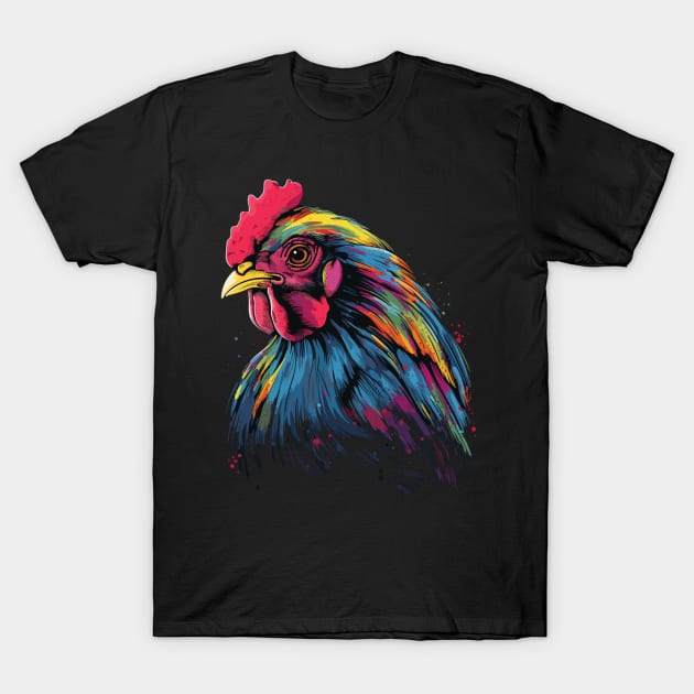 Pop Art Chicken Gifts Funny Chicken T-Shirt by KsuAnn